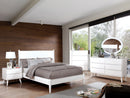 LENNART II White 4 Pc. Twin Bedroom Set w/ Oval Mirror - Star USA Furniture Inc