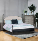 SINEAD Gun Metal/Beige Cal.King Bed - Star USA Furniture Inc