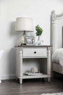 Hesperia Antique White Night Stand - Star USA Furniture Inc