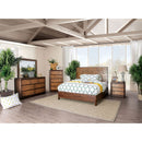 Covilha Antique Brown 4 Pc. Queen Bedroom Set - Star USA Furniture Inc