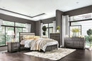 Berenice Gray/Beige 5 Pc. Queen Bedroom Set w/ 2NS - Star USA Furniture Inc