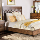 Kallisto Chestnut Brown Cal.King Bed - Star USA Furniture Inc