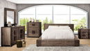 JANEIRO Rustic Natural Tone 4 Pc. Queen Bedroom Set - Star USA Furniture Inc
