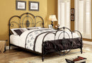 JANIA Black Metal Cal.King Bed - Star USA Furniture Inc