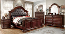 Esperia Brown Cherry 5 Pc. Queen Bedroom Set w/ 2NS - Star USA Furniture Inc