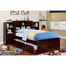 PEARLAND Dark Walnut Twin Bed - Star USA Furniture Inc