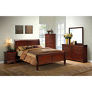 LOUIS PHILIPPE III Cherry E.King Bed - Star USA Furniture Inc