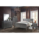 LOUIS PHILIPPE III Gray 4 Pc. Queen Bedroom Set - Star USA Furniture Inc
