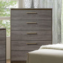 MANVEL Two-Tone Antique Gray Chest - Star USA Furniture Inc