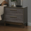 MANVEL Two-Tone Antique Gray Night Stand - Star USA Furniture Inc