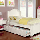 MULLAN White Twin Bed - Star USA Furniture Inc