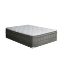 AFTON White/Gray 12" Euro Box Pocket Coil, E.King - Star USA Furniture Inc