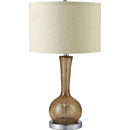 Rachel Amber 15"H Glass Amber Table Lamp - Star USA Furniture Inc
