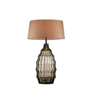 Elen Olive 28"H Olive Glass Table Lamp - Star USA Furniture Inc