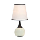 Leah White/Black Touch Lamp - Star USA Furniture Inc