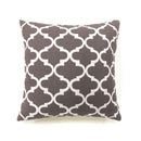Xia Gray Quatrefoil 18" X 18" Pillow, Gray (2/CTN) - Star USA Furniture Inc