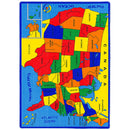 ABBEY Us Map 5' X 8' Area Rug - Star USA Furniture Inc
