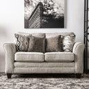 Aleah Light Gray Love Seat - Star USA Furniture Inc