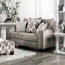 Basie Gray Love Seat - Star USA Furniture Inc