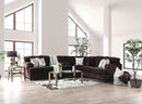 Brynlee Chocolate Sectional + 6 Pillows - Star USA Furniture Inc