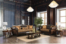 Quirino Tan/Dark Brown Sofa + Love Seat - Star USA Furniture Inc