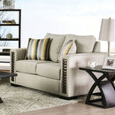 Chubbuck Beige/Copper Love Seat - Star USA Furniture Inc