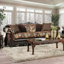 Newdale Brown/Gold Sofa - Star USA Furniture Inc
