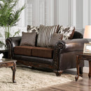 Midleton Brown/Dark Cherry Love Seat - Star USA Furniture Inc