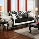 DOLPHY Black/White Sofa - Star USA Furniture Inc
