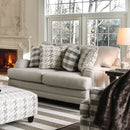 Christine Light Gray Love Seat - Star USA Furniture Inc