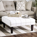 Dorset Ivory/Pattern Ottoman - Star USA Furniture Inc