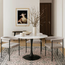 Tulip Matte Black Dining Table (3 Boxes)