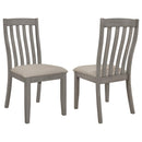 Nogales Slat Back Side Chairs Coastal Grey (Set of 2) image