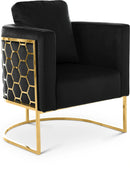 Casa Black Velvet Chair