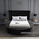 Luxus Black Velvet Queen Bed (3 Boxes)