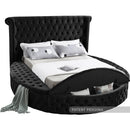 Luxus Black Velvet King Bed (3 Boxes)