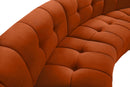 Limitless Cognac Velvet 4pc. Modular Sectional