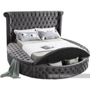 Luxus Grey Velvet Full Bed (3 Boxes)