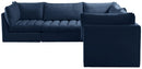 Jacob Navy Velvet Modular Sectional