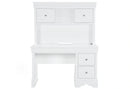 Pompei Metallic White Bookcase Twin Bed with LED