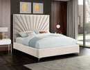 Eclipse Cream Velvet King Bed