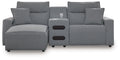 Modmax II Power Reclining Sectional with Chaise and Audio Console