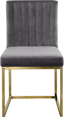Giselle Grey Velvet Dining Chair
