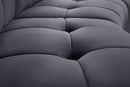 Limitless Grey Velvet 14pc. Modular Sectional