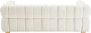 Gwen Cream Velvet Sofa