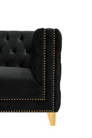 Michelle Black Velvet Sofa