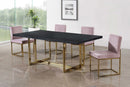 Giselle Pink Velvet Dining Chair