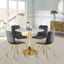 Tulip Gold Dining Table (3 Boxes)