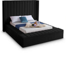 Kiki Black Velvet Full Bed (3 Boxes)