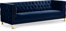 Michelle Navy Velvet Sofa